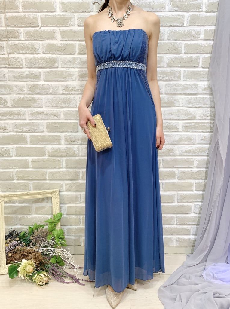 パーティー 新婦様2次会ドレス シックな大人カラーのレースが上品なグレーロングドレス ドレンタ パーティー 新婦様2次会ドレス シックな大人カラーのレースが上品なグレーロングドレス ドレンタ