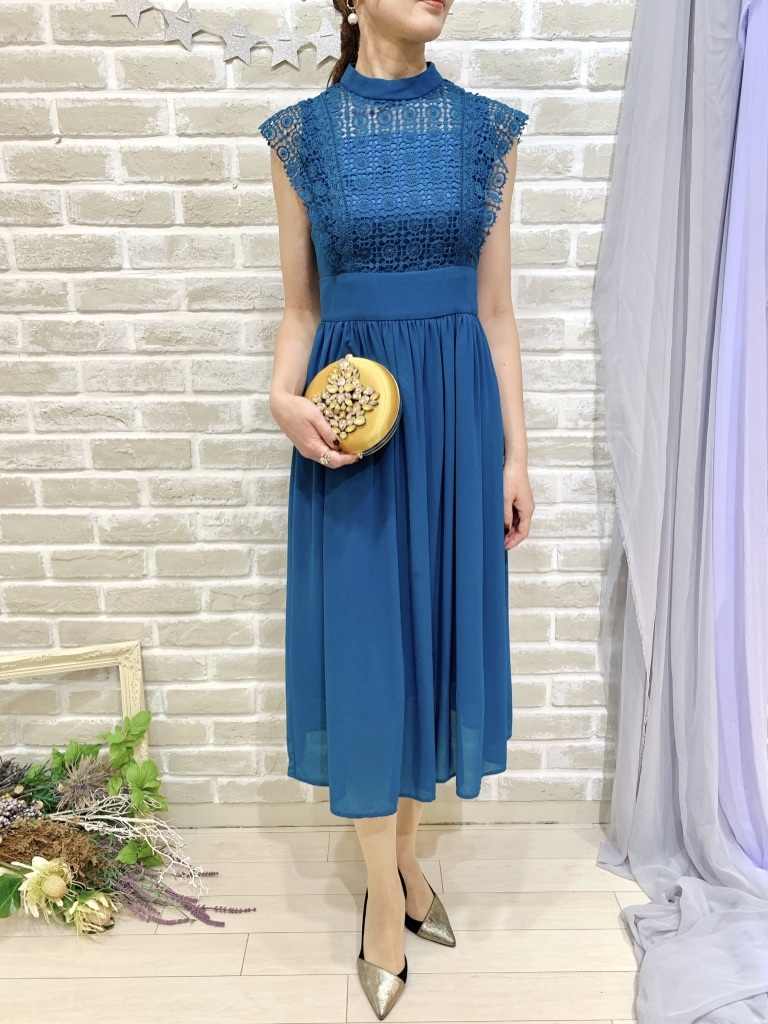 【ゲストドレス】ブルーグリーン　S-M