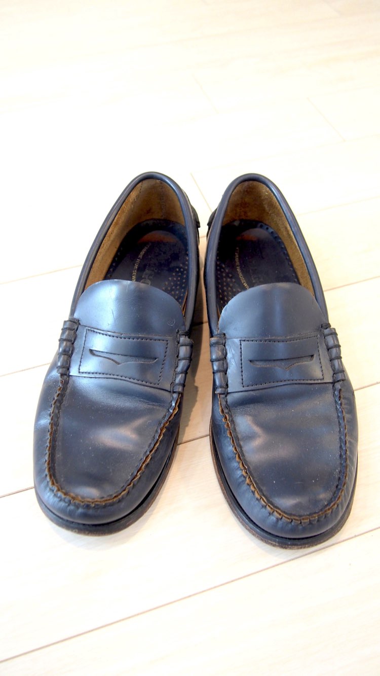 Charcoal Leather Loafer/UK8