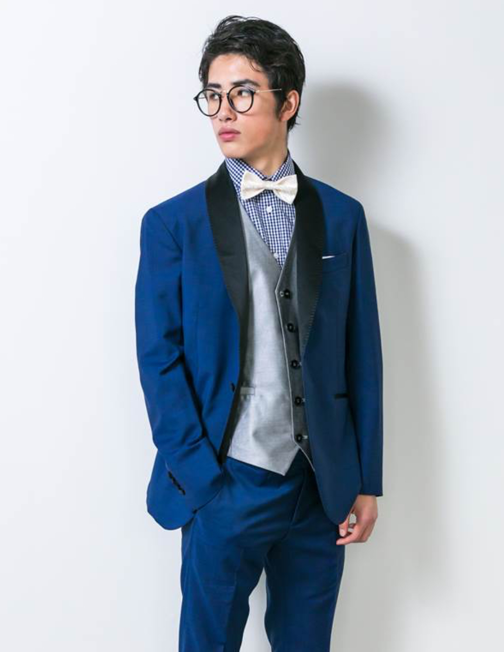 【ジャケットのみ】2Pブルーネイビー　BOTTEGAMARTINESE 44 S