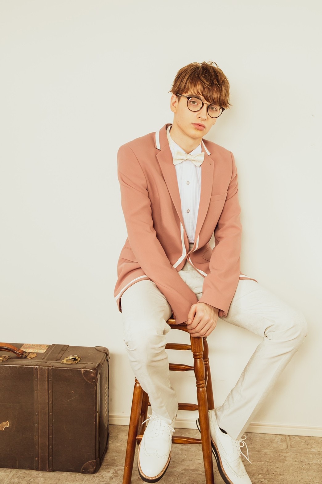 【ジャケットのみ】ピンクパイピングジャケット単品　ASOS UK38 M