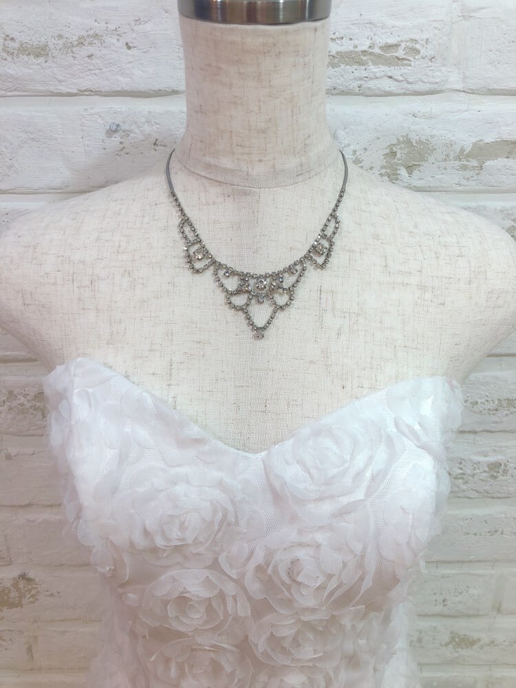 【ネックレス】シルバーシャンデリア