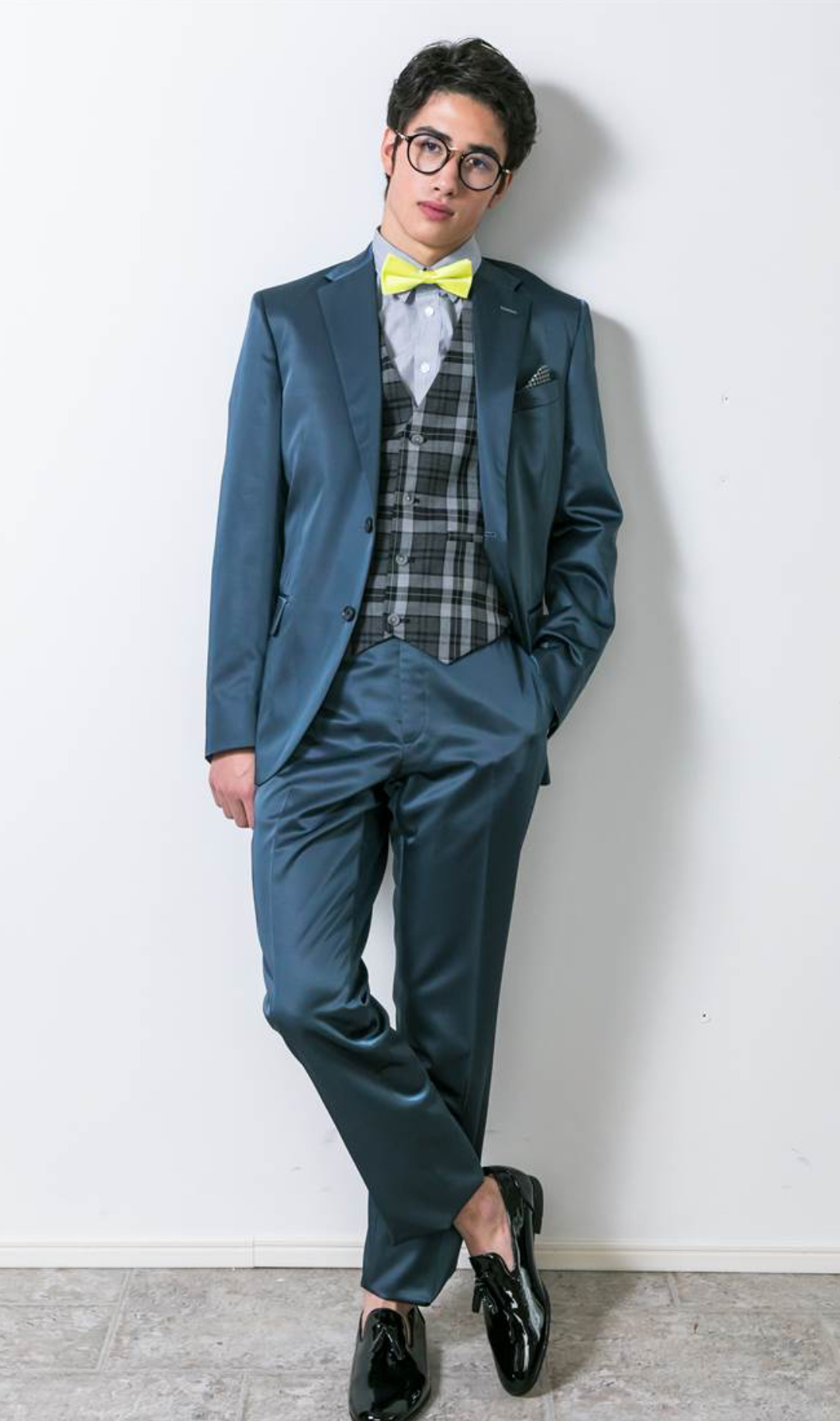 【ジャケットのみ】光沢ネイビーグレー　50 L CC（collection corneliani）