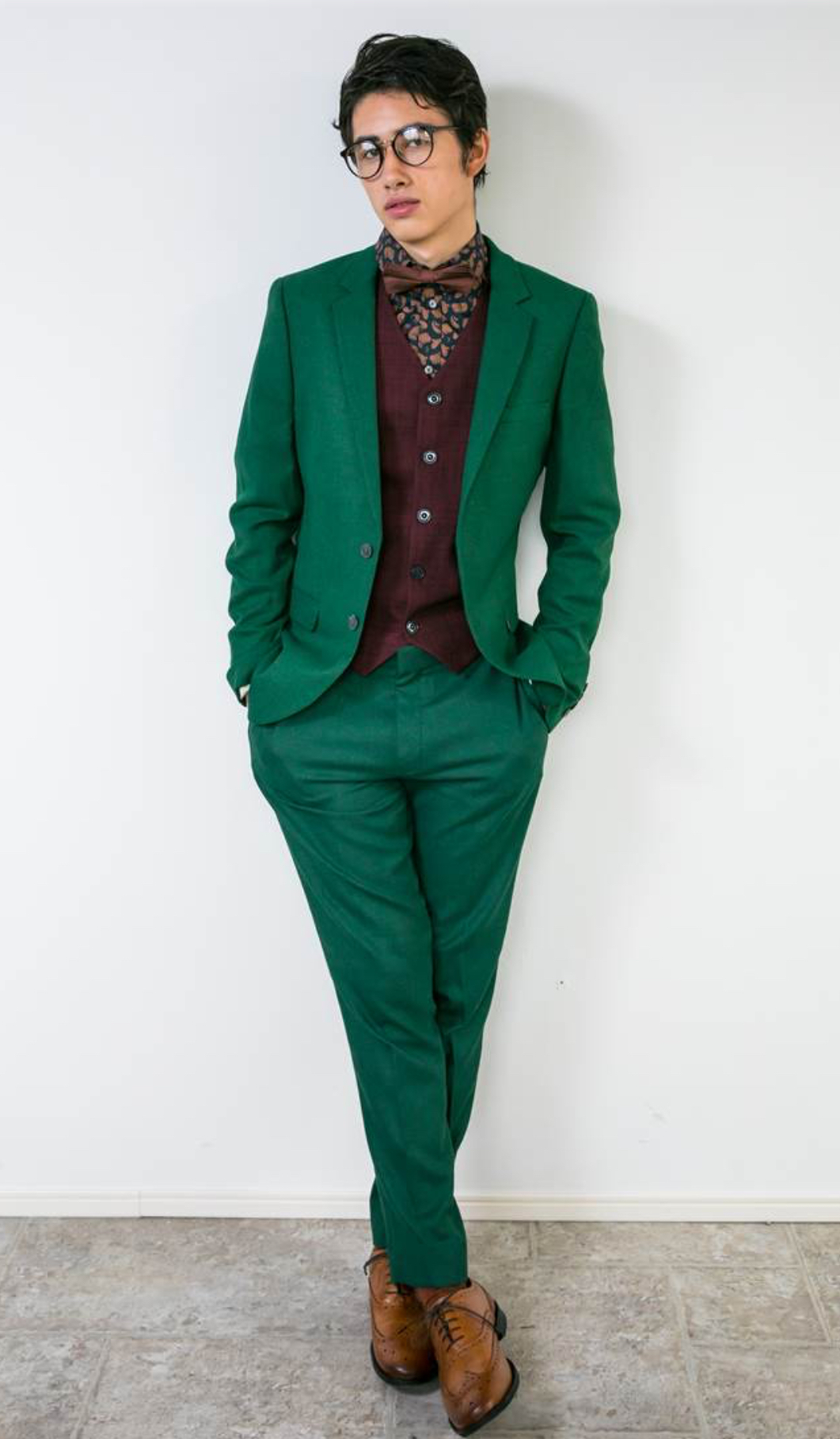 【ジャケットのみ】グリーン　2P  US36 S asos