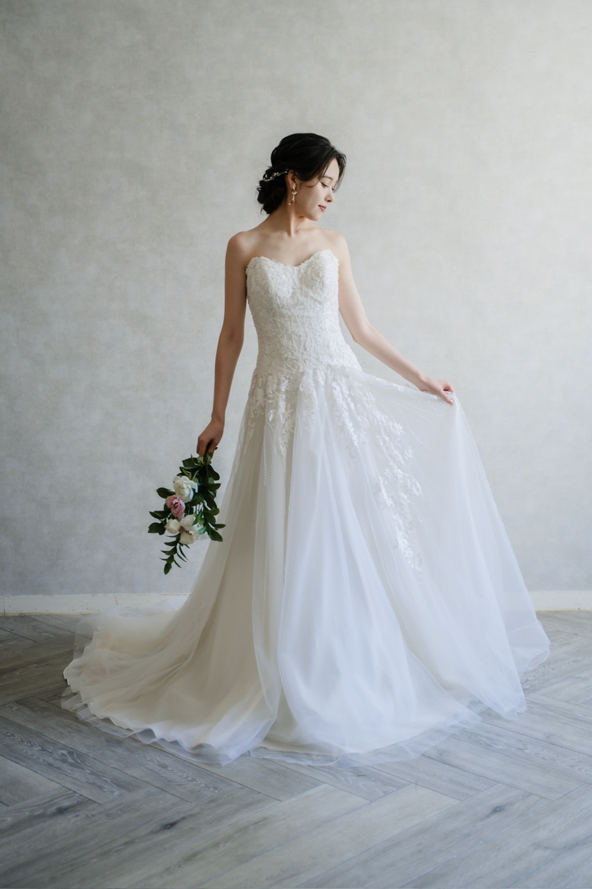 フラワーモチーフ　ビスチェドレス US6 11号