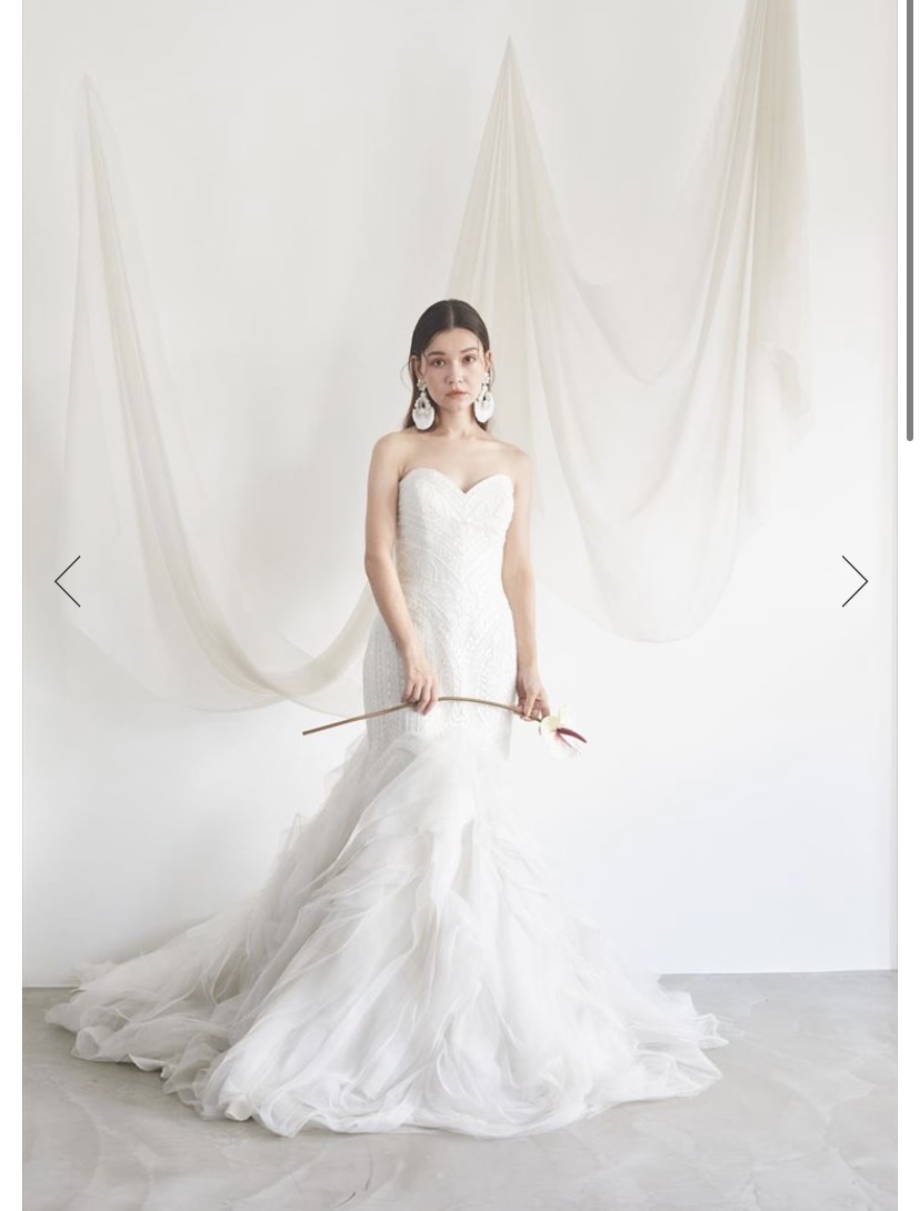 コレクション　LA SPOSA マーメイドラインビジューベアドレス　US8 13号