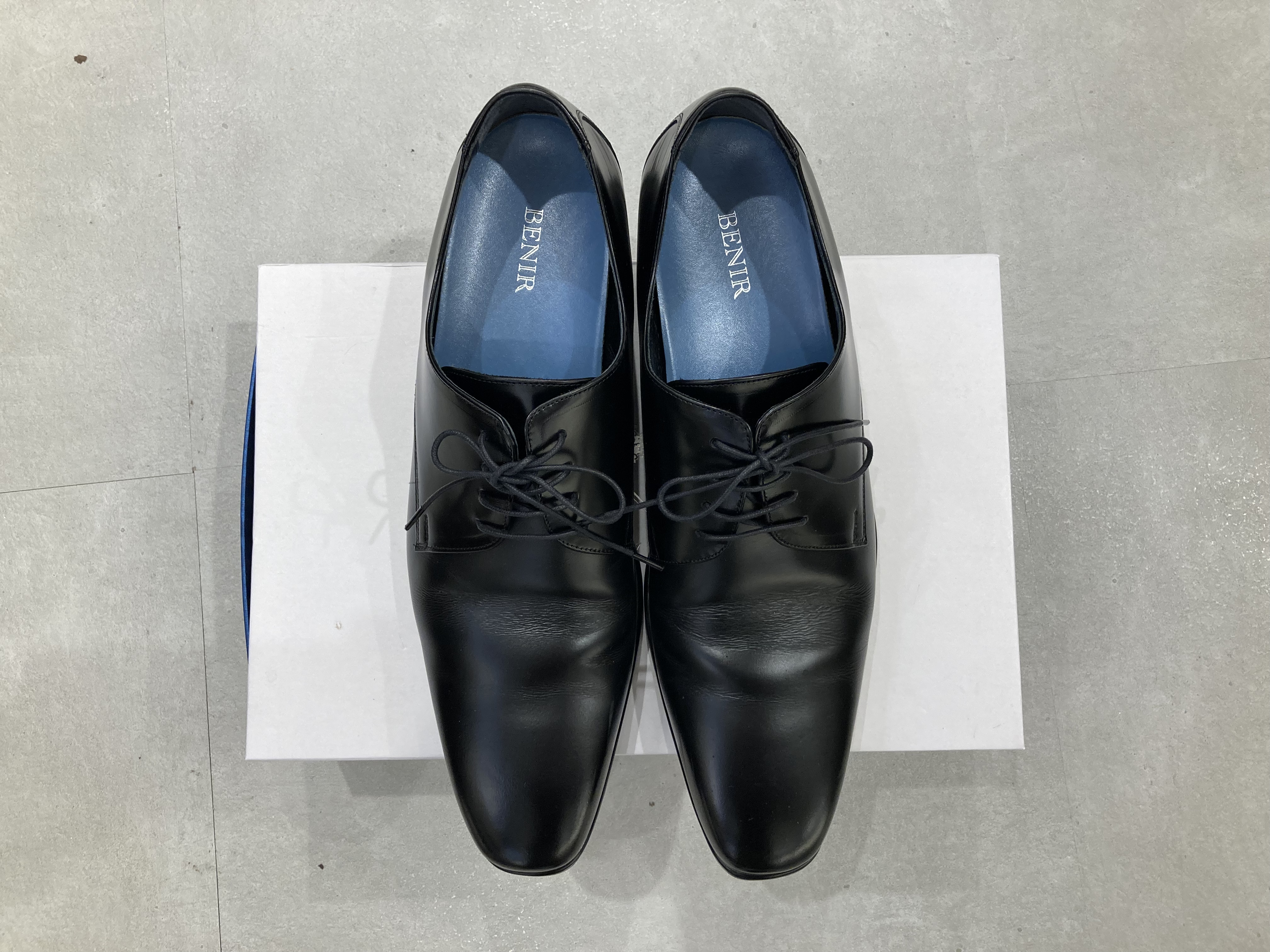 コレクション　BENIR ベニル　ブラックレザーシークレットインソール6センチヒールBENIR　27