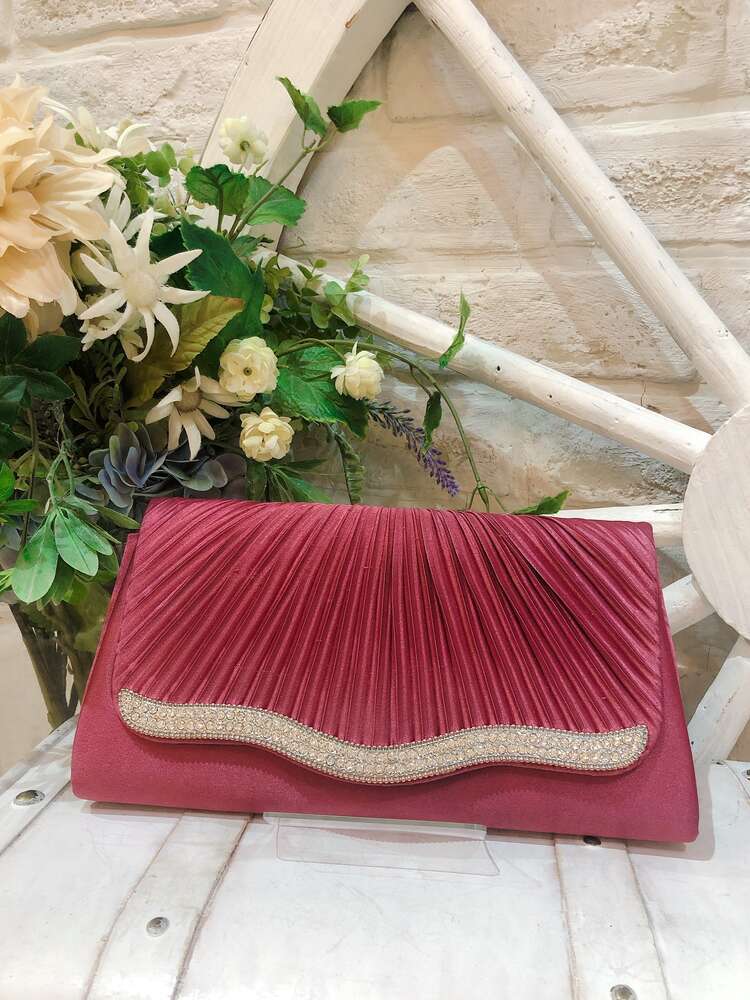 【バック】ローズピンク　ビジュ付き