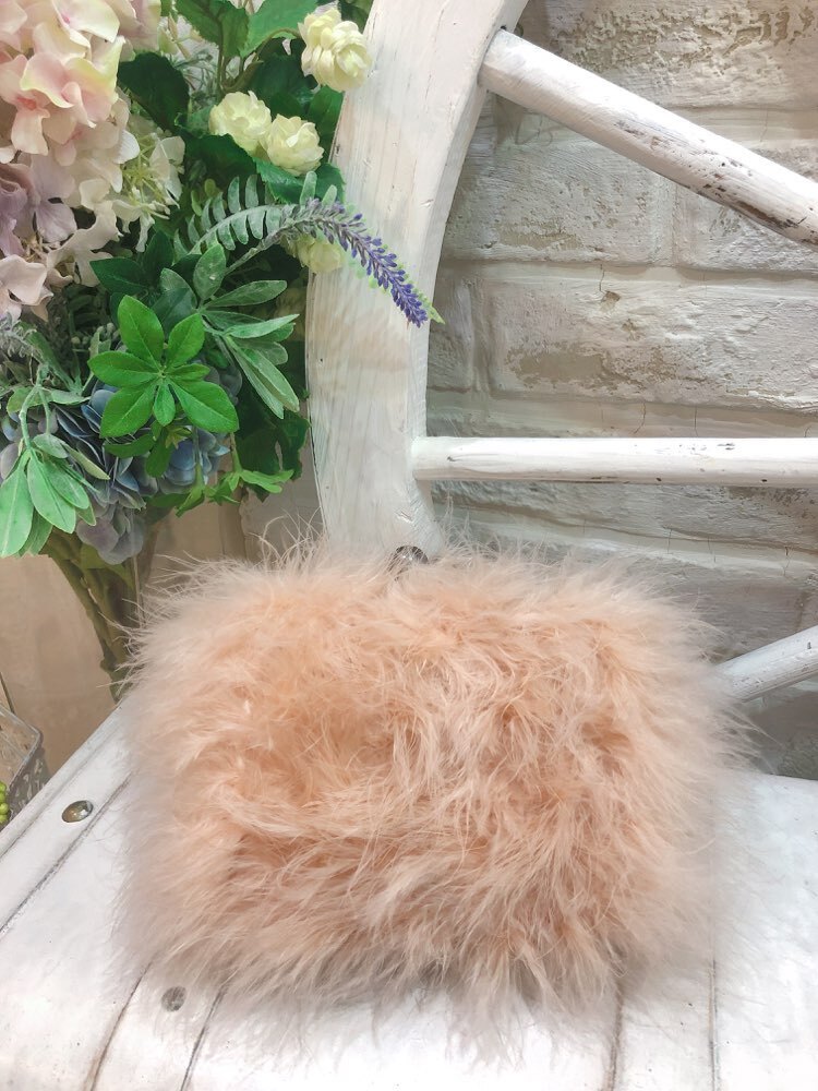 【バック】ピンク　ファー