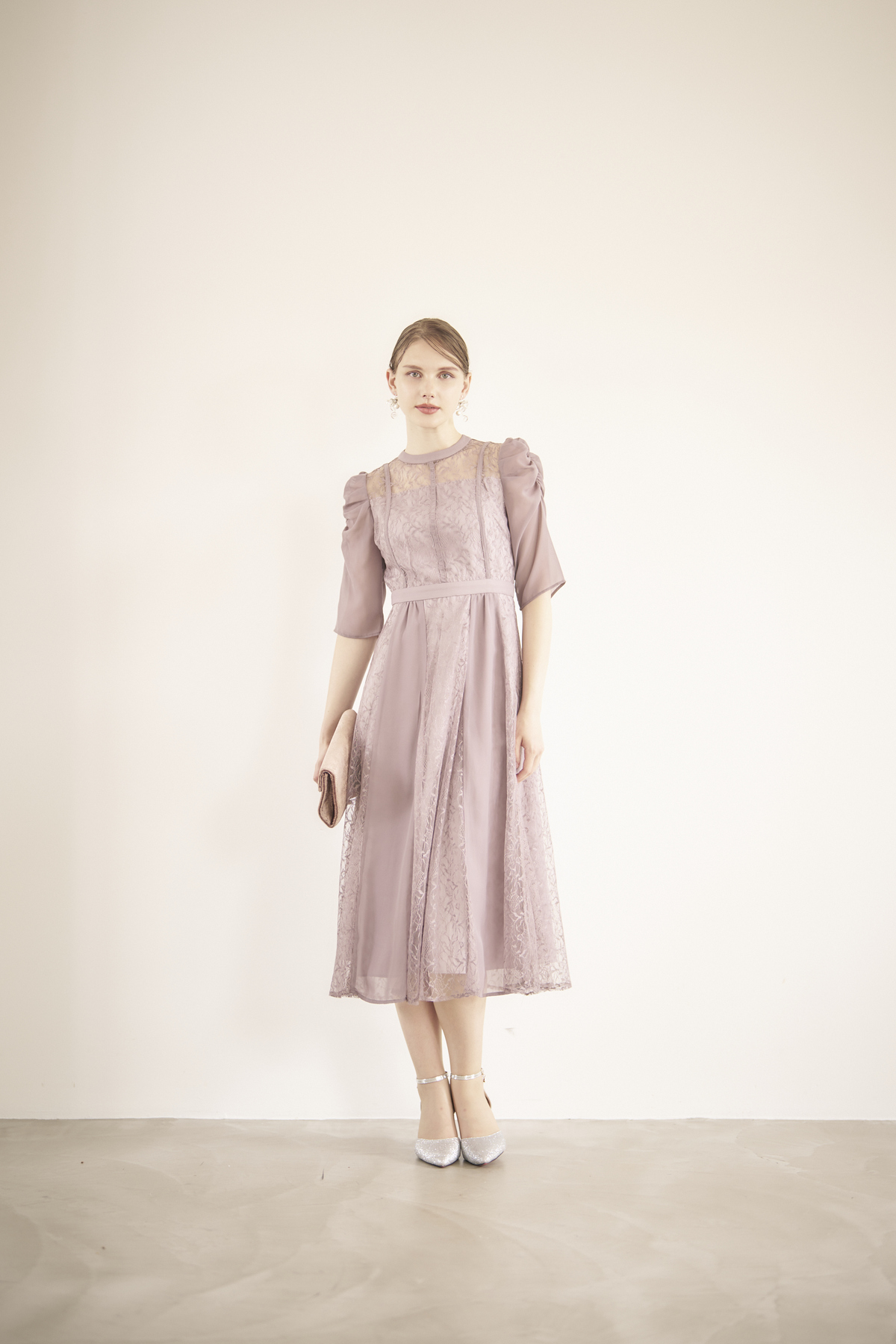 【ゲストドレス】モーブピンク　M