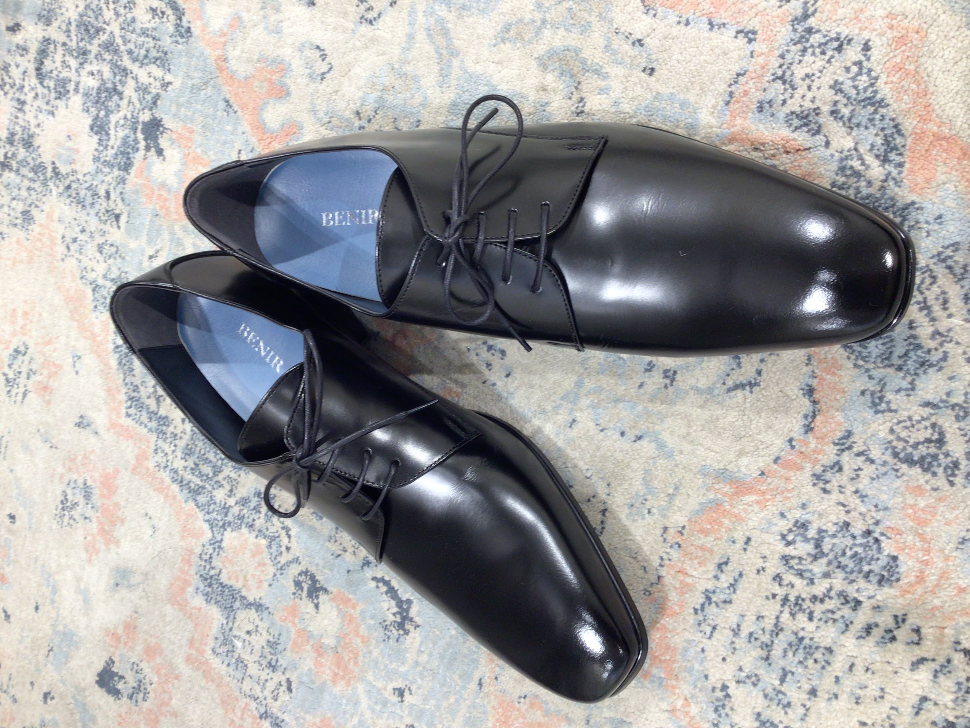 BENIR(ベニル)28cm ブラック　6cmインヒール