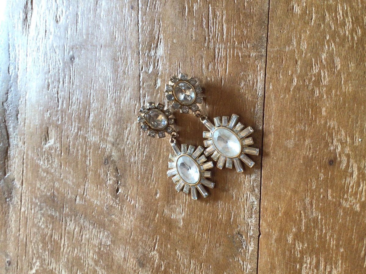 【ピアス】ゴールドストーン　エレガント