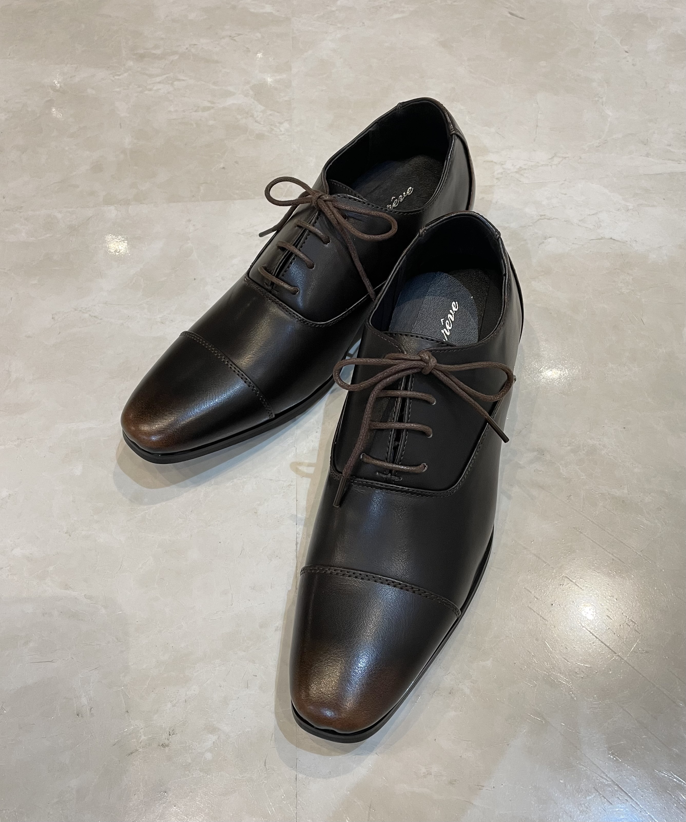 【シューズ】Mon reve マットブラウン　シークレットヒール7cm ×26.0