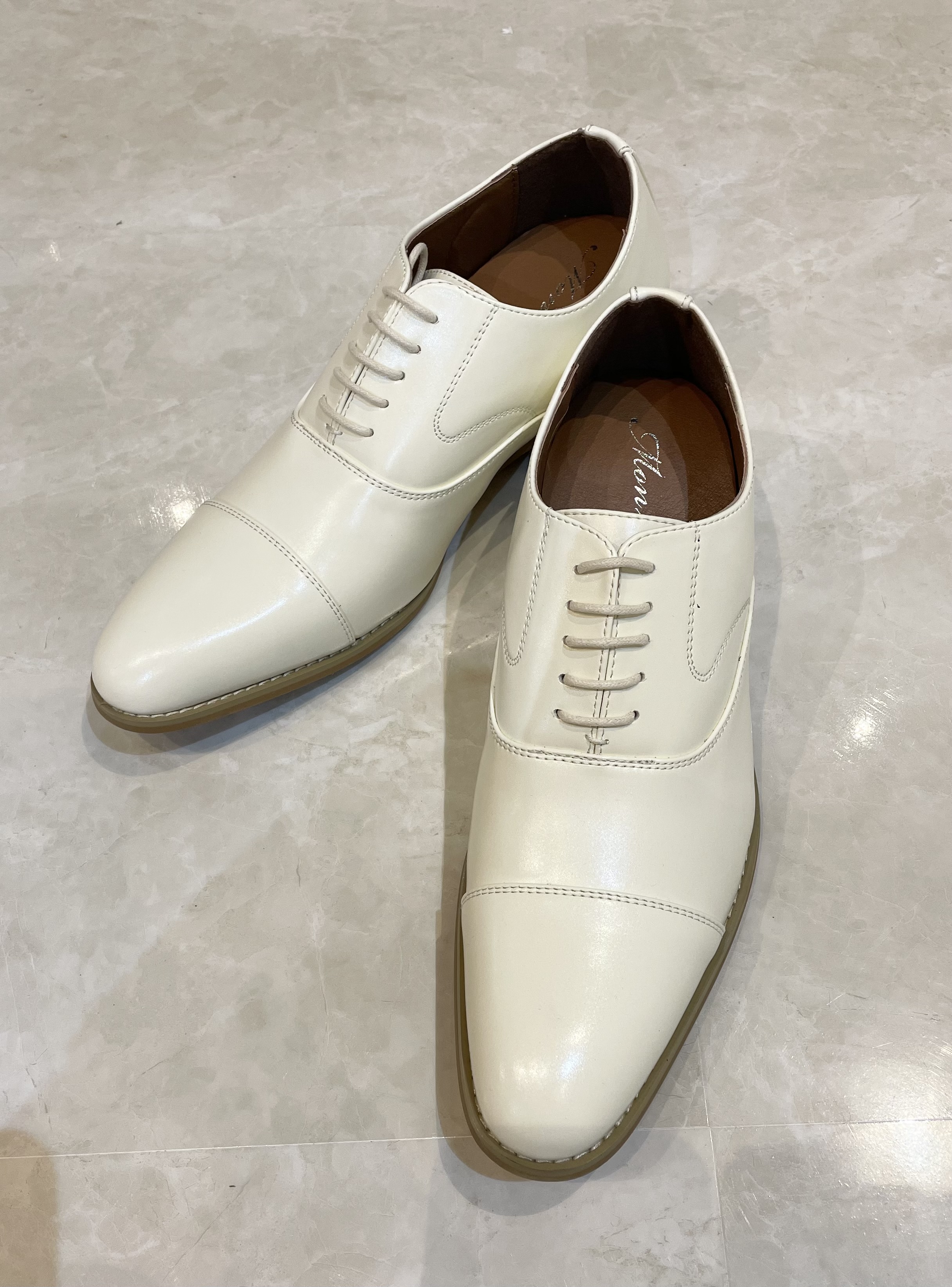 Mon reve /オフホワイトマット/シークレット7cm【25.5cm】