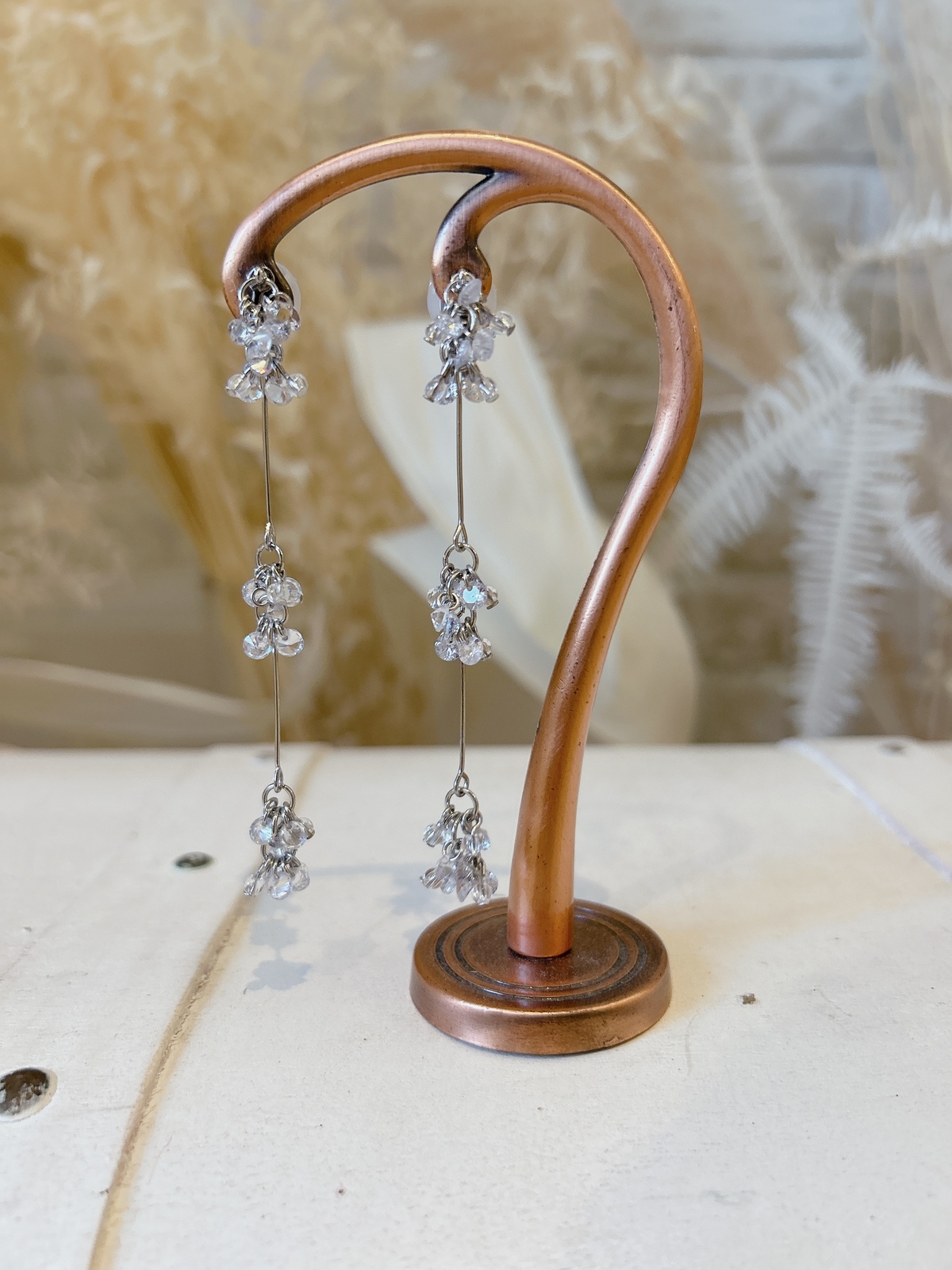 ジルコニアMIXイヤリング【シルバー】