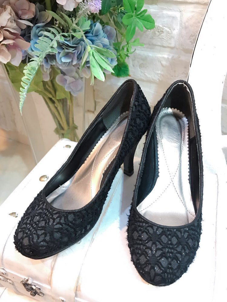 【パンプス】黒クライムパンプス　22㎝