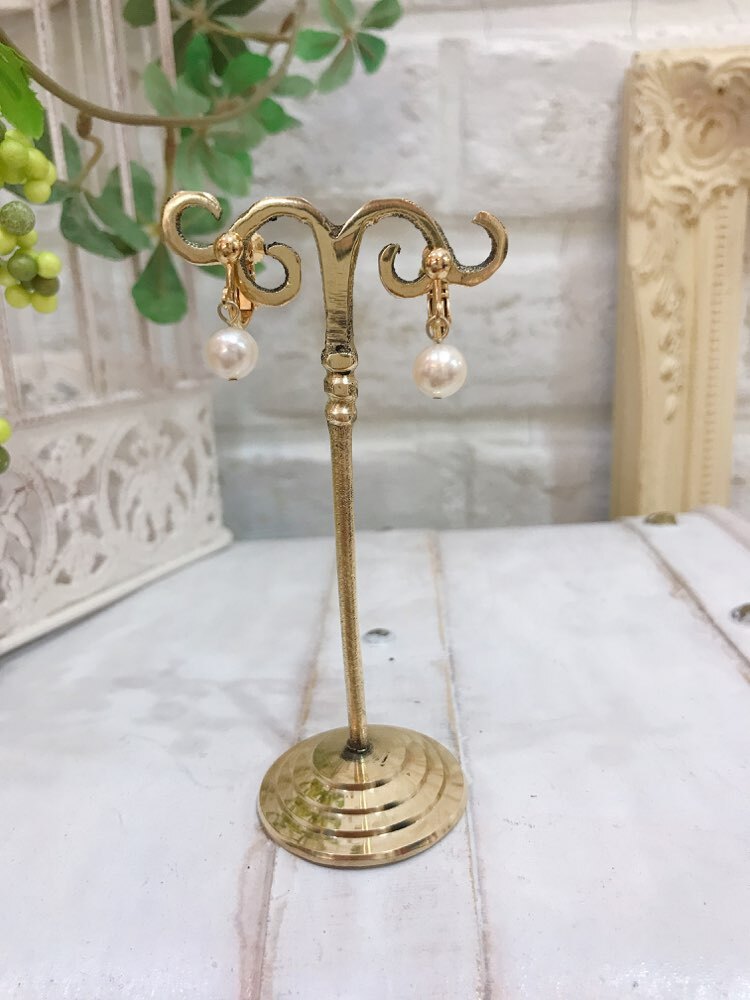 【イヤリング】粒パール