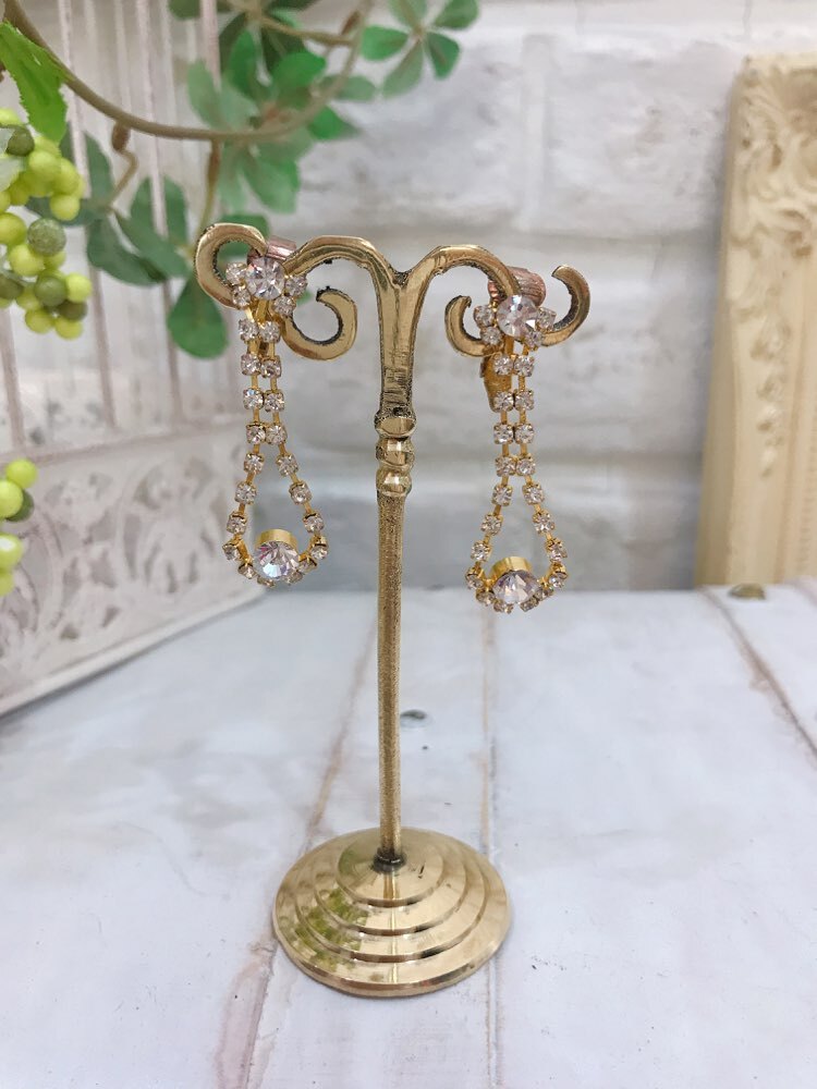 【イヤリング】ゴールドしずく型