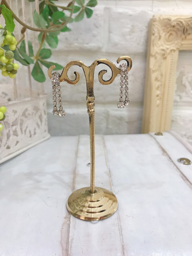 【ピアス】小粒ダイヤ2列