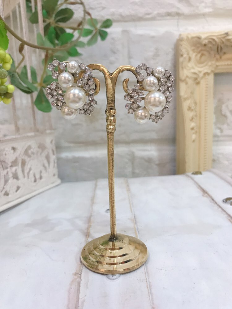 【ピアス】パール粒々ダイヤ