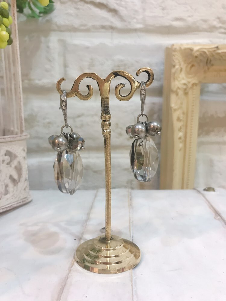 【ピアス】グレーストーン