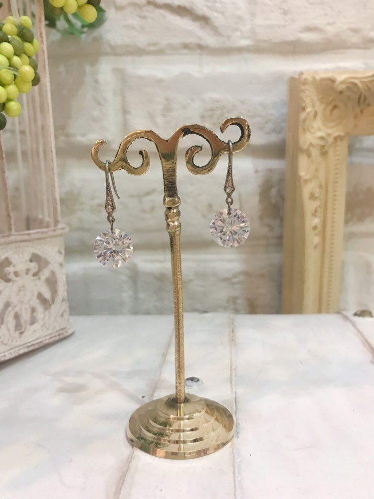 【ピアス】大粒ダイヤ1粒