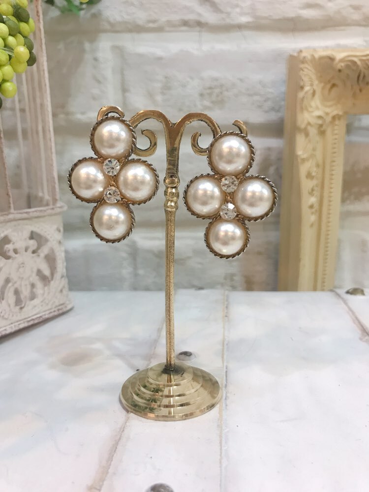 【ピアス】大きめパール４つ