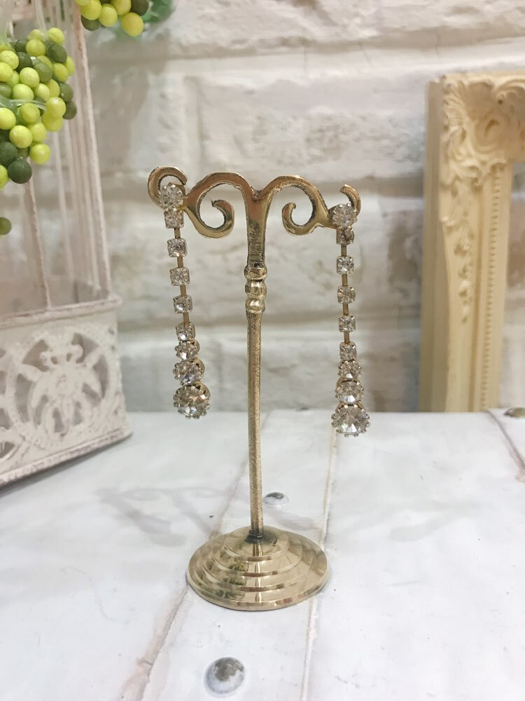 【ピアス】ゴールドダイヤロング