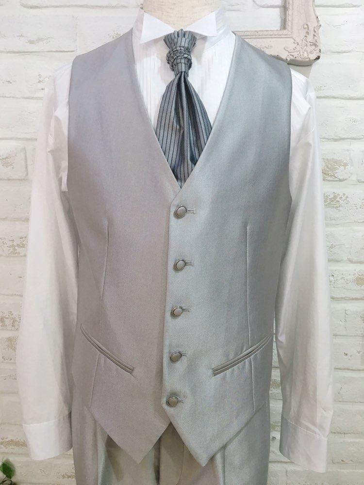 【ベスト単品】シルバー　M