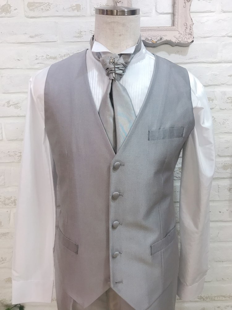 【ベスト単品】シルバー　L
