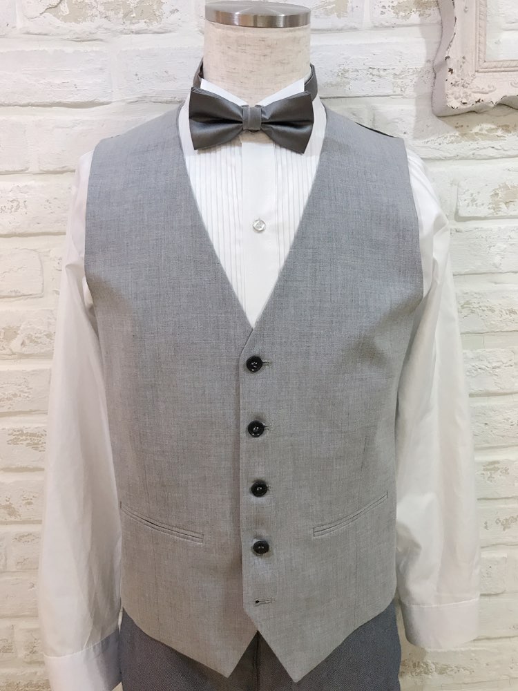 【ベスト単品】グレー　M SELECTED/HOMME