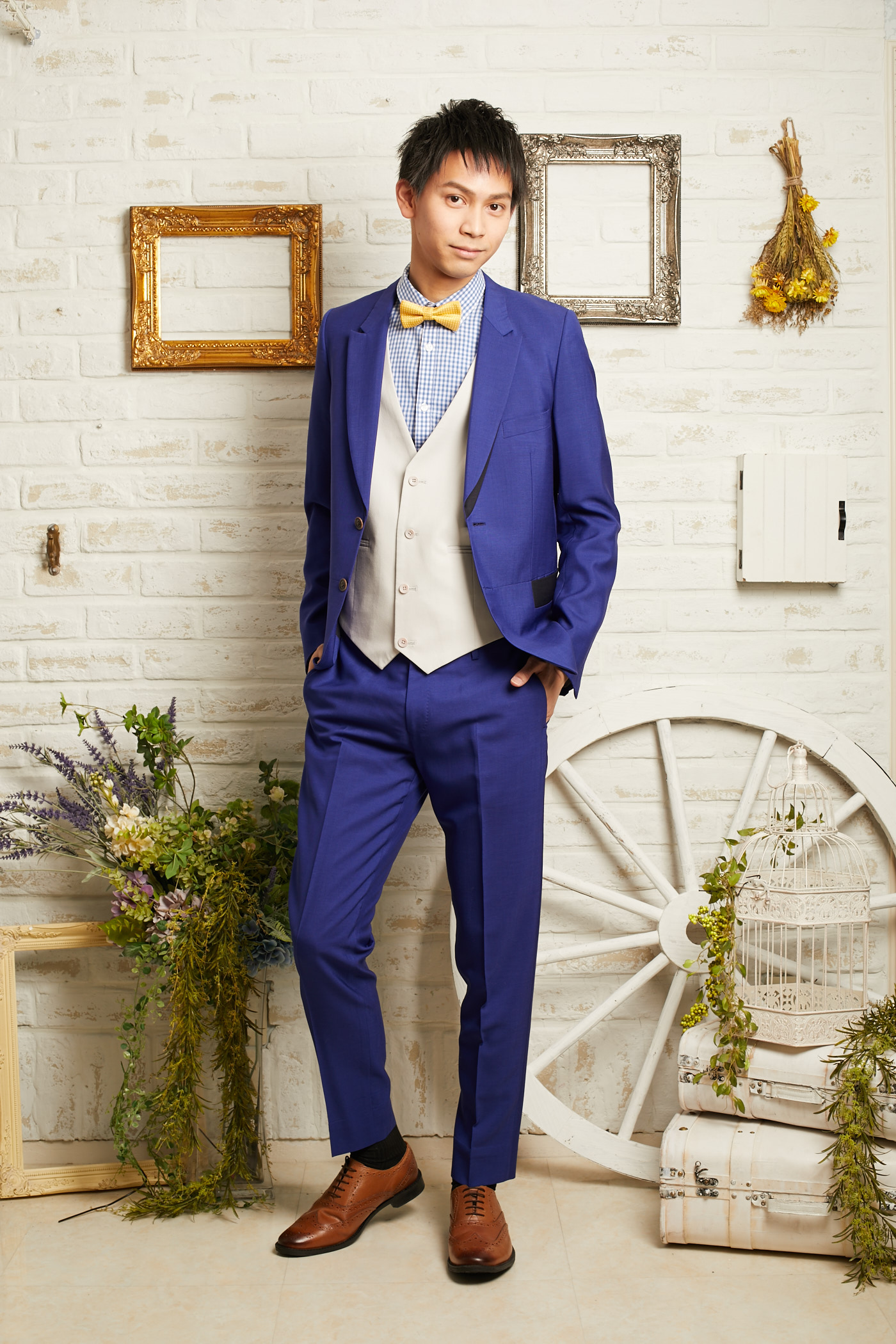 【ジャケットのみ】明るめブルー　L 2P Paul Smith