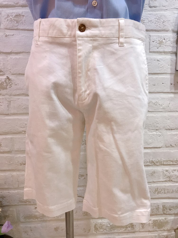 【パンツ単品】COMME CA　白デニムハーフパンツS～M