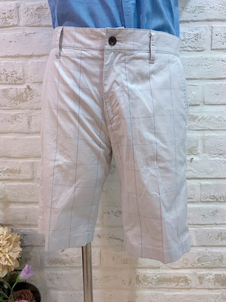 【パンツ単品】COMME CA　グレーチェックハーフパンツS