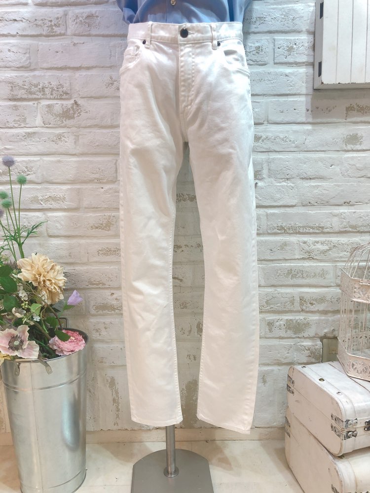 【パンツ単品】SKINNY FIT　ホワイトデニムパンツL