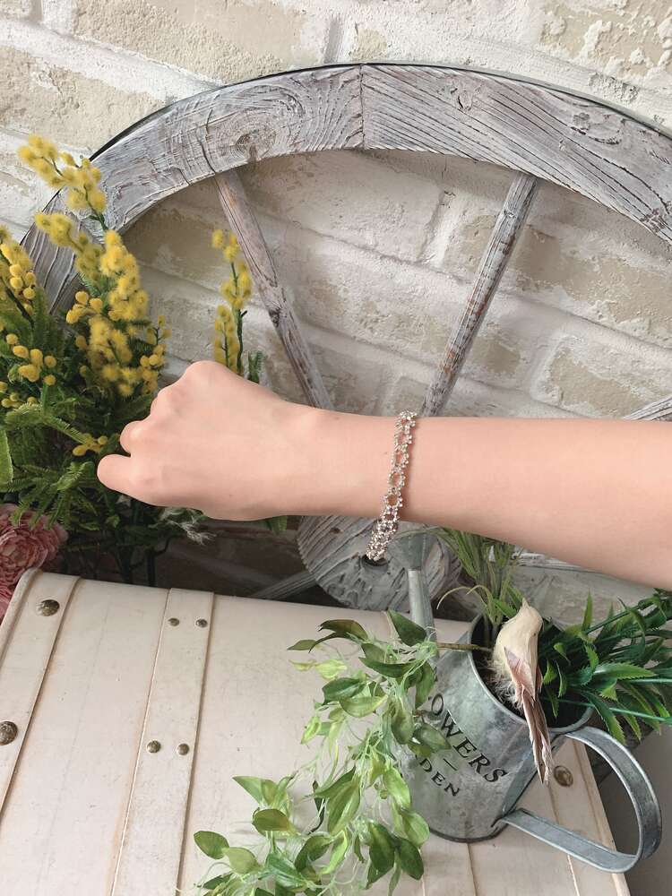 シルバー丸型細