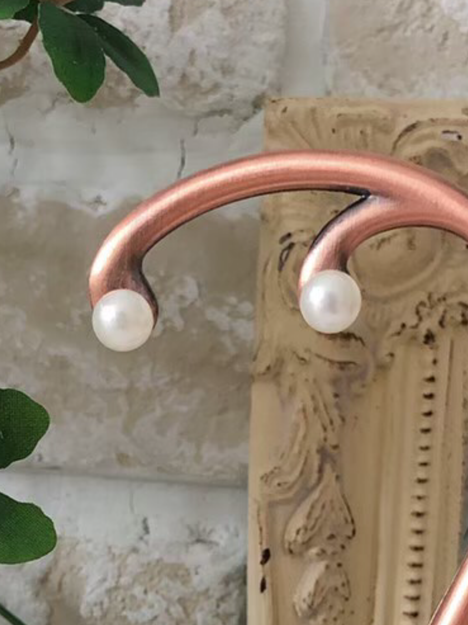 一粒パールピアス(中)